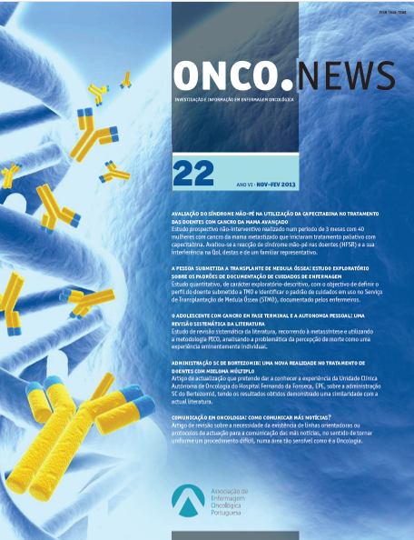 					Ver N.º 22 (2013): Revista Onco.News
				