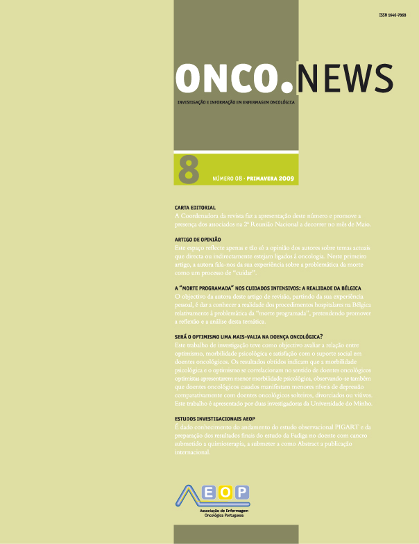 					View No. 08 (2009): Onco.News Journal 
				